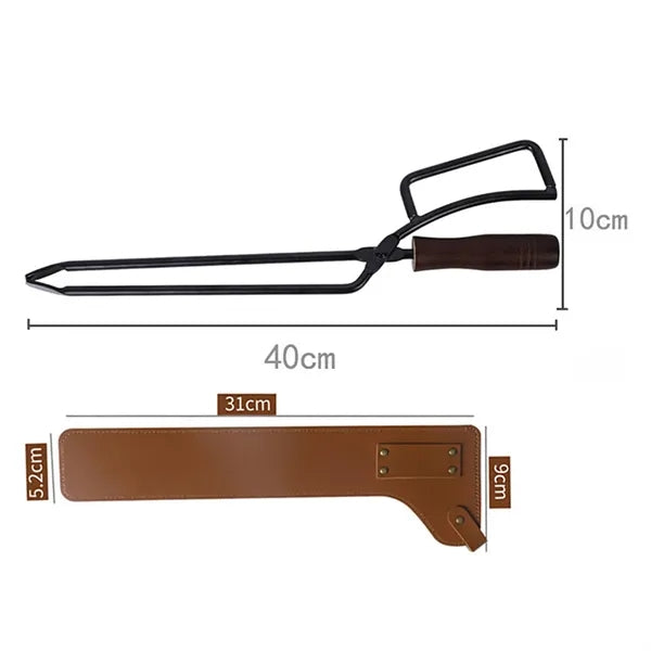 Stainless Steel Grill Tongs With Protective Sleeve