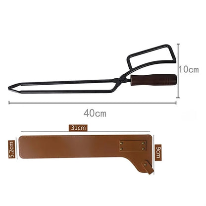 Stainless Steel Grill Tongs With Protective Sleeve
