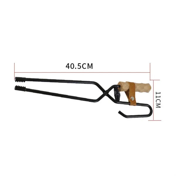 Heat Insulating Charcoal Tongs With Sleeve