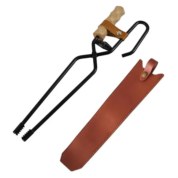 Heat Insulating Charcoal Tongs With Sleeve