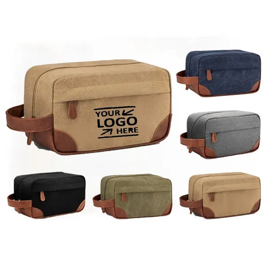 Canvas Travel Toiletry Bag Hanging Dopp Kit