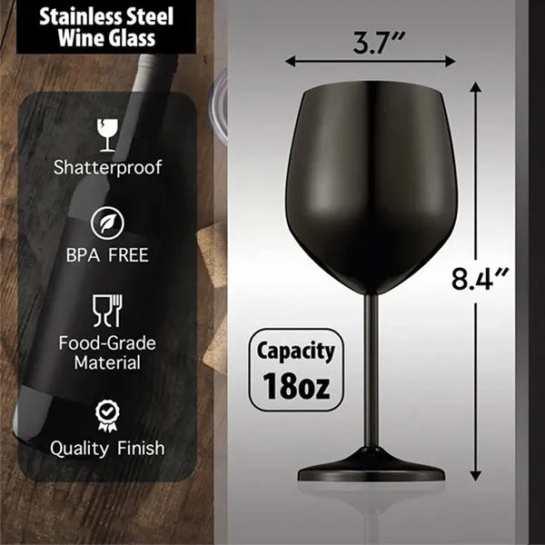 18OZ Stainless Steel Wine Glass