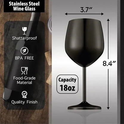 18OZ Stainless Steel Wine Glass