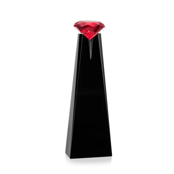 Alicia Gemstone Award - Black/Ruby
