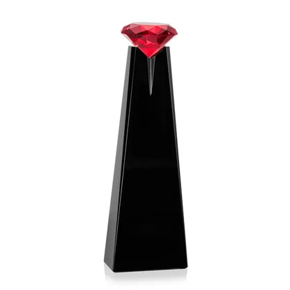 Alicia Gemstone Award - Black/Ruby