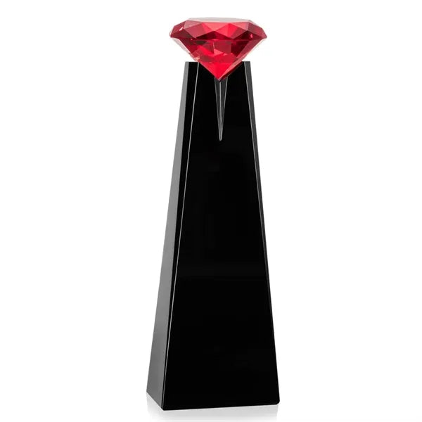 Alicia Gemstone Award - Black/Ruby