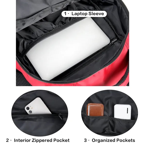 Full Color Dye Sublimated Backpack ( 12.5'' x 6'' x 17'' )