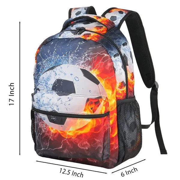 Full Color Dye Sublimated Backpack ( 12.5'' x 6'' x 17'' )