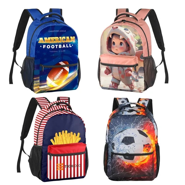 Full Color Dye Sublimated Backpack ( 12.5'' x 6'' x 17'' )