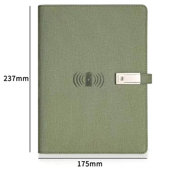 8000Mah Charging Notebook With Usb Drive Gift Set