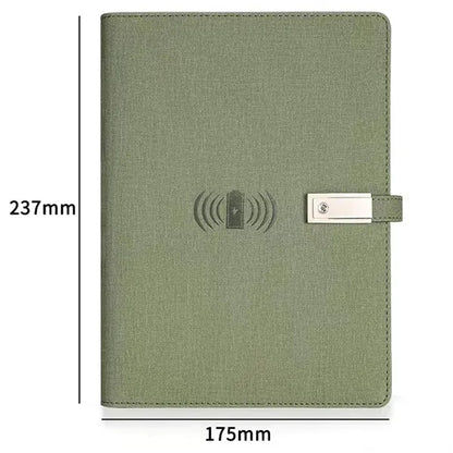 8000Mah Charging Notebook With Usb Drive Gift Set