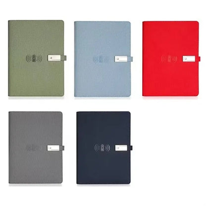 8000Mah Charging Notebook With Usb Drive Gift Set