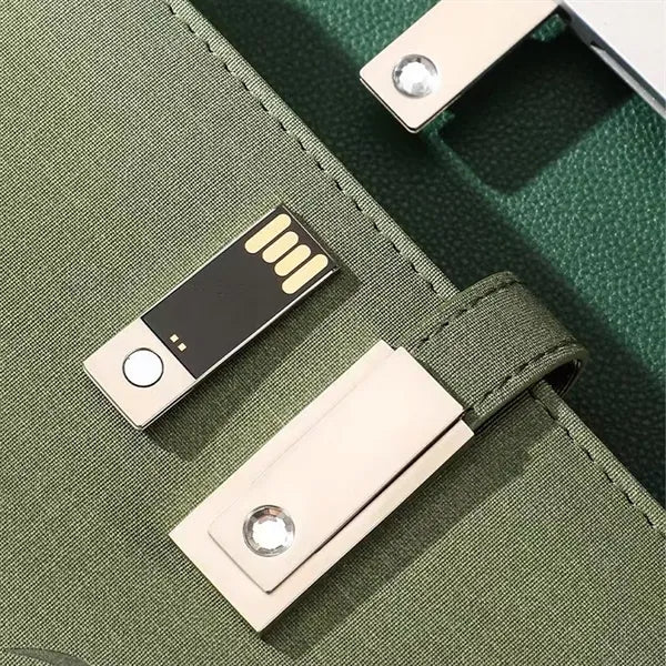 8000Mah Charging Notebook With Usb Drive Gift Set