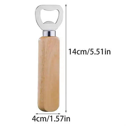 Wooden Handle Beer Bottle Opener