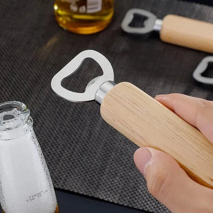 Wooden Handle Beer Bottle Opener