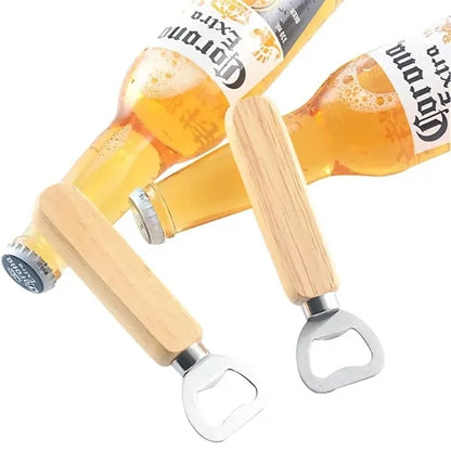 Wooden Handle Beer Bottle Opener