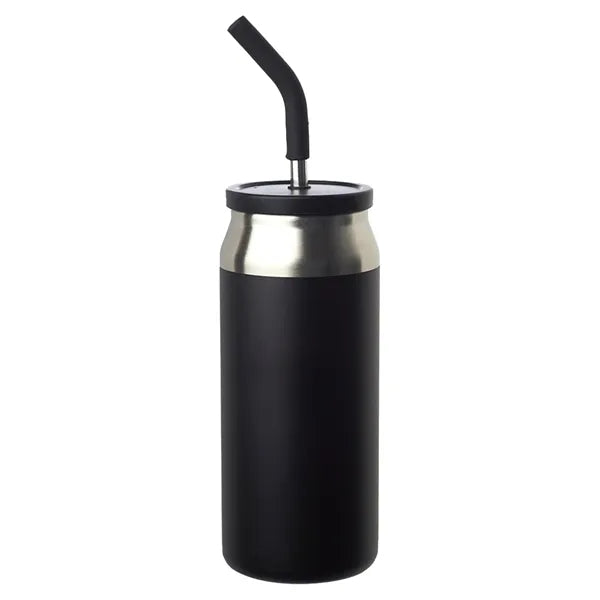22 oz Can-Shaped Sydney Tumbler with Straw and Silicone Lid