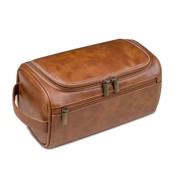 Personalized Leather Toiletry Bag for Men