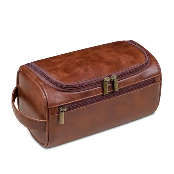 Personalized Leather Toiletry Bag for Men