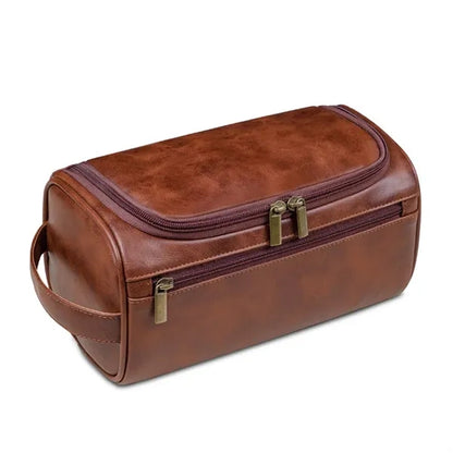Personalized Leather Toiletry Bag for Men