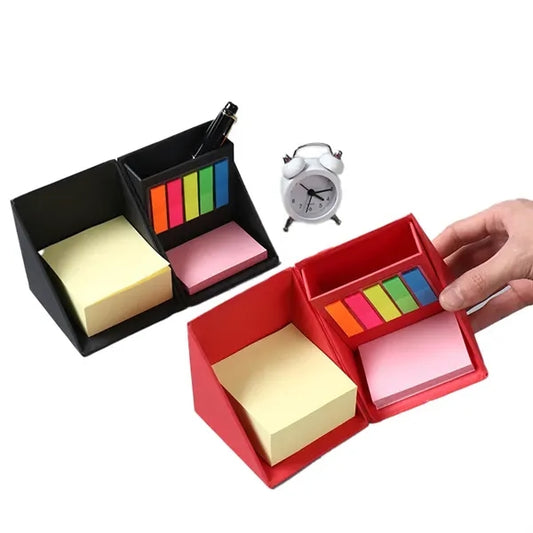 Multicolor Sticky Notes Set with Pencil Case