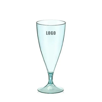 Plastic Wine Glasses with Gold Rim, 6 Oz