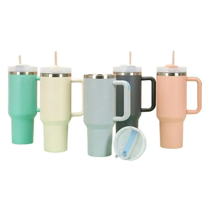 Premium Insulated Travel Tumbler with Straw