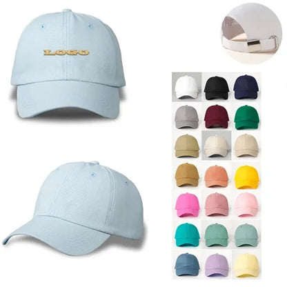 Cotton Dad Twill Cap with buckle closure