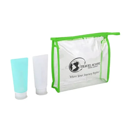 3 oz Silicone Bottles Travel Set with Clear Case