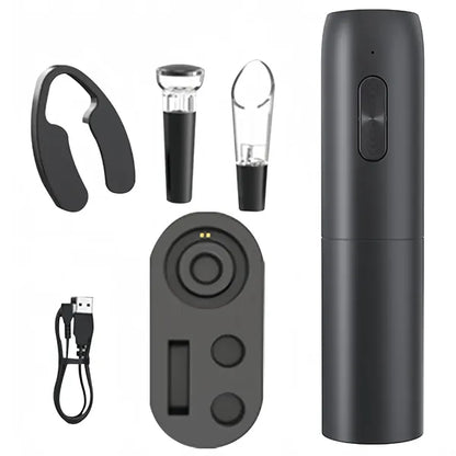 Cordless Wine Bottle Opener Electric Kitchen Tools Usb Set
