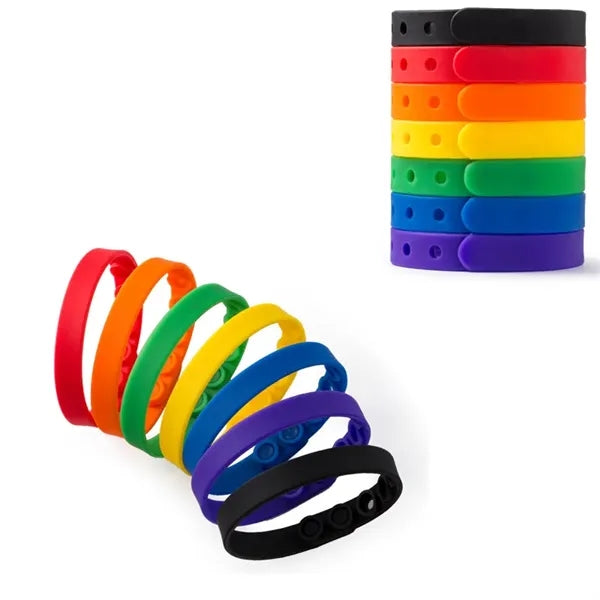 Adjustable Silicone Medical Alert ID QR code Bracelet