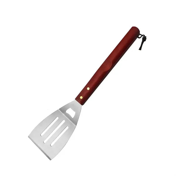 3Pcs Bbq Tool Set With Wood Handle