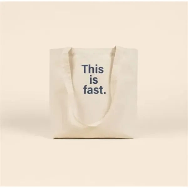 THIS IS FAST DAILY GRIND - NATURAL CANVAS
