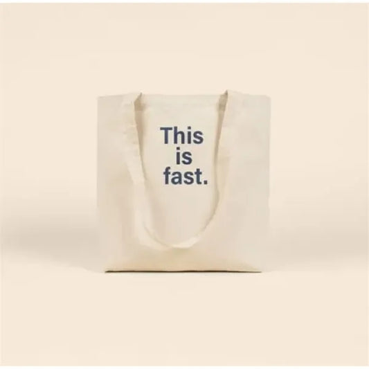 THIS IS FAST DAILY GRIND - NATURAL CANVAS