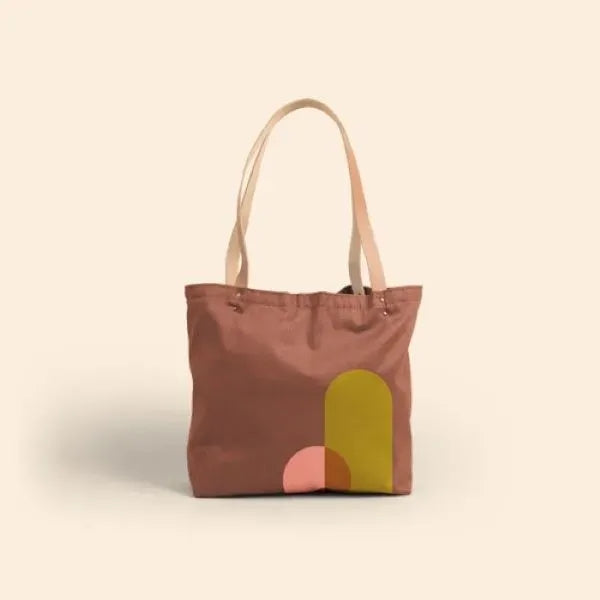 Daily Grind Super Size - Colored Canvas with Leather Handles