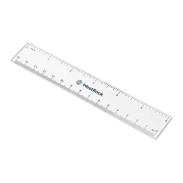 Crystal Clear 6 Inch Ruler