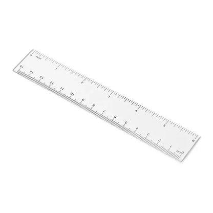 Crystal Clear 6 Inch Ruler