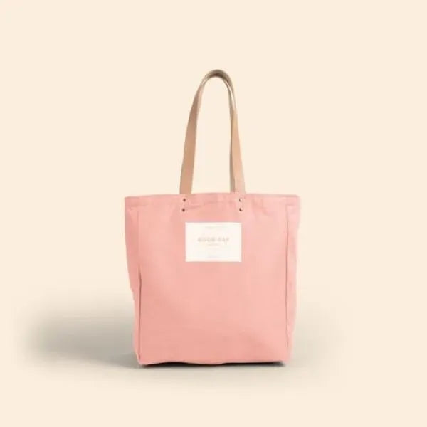 All That Grocery Tote - Colored Canvas with Leather Handles