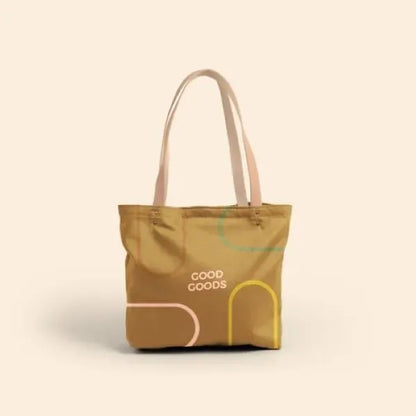 Birdie Bag - Colored Canvas with Leather Handles