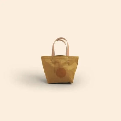 Dumpling - Colored Canvas with Leather Handles