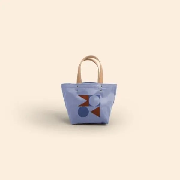 Dumpling - Colored Canvas with Leather Handles