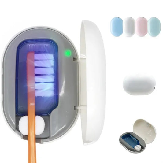 Portable Uv Toothbrush Cleaner Case