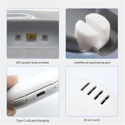 Portable Uv Toothbrush Cleaner Case