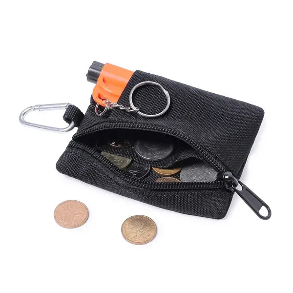 Mini Tactical Style Edc Pouches With Carabiner