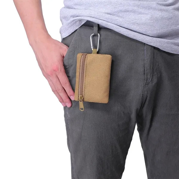 Mini Tactical Style Edc Pouches With Carabiner