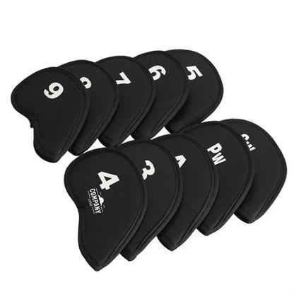 10-Piece Golf Club Headcover Set