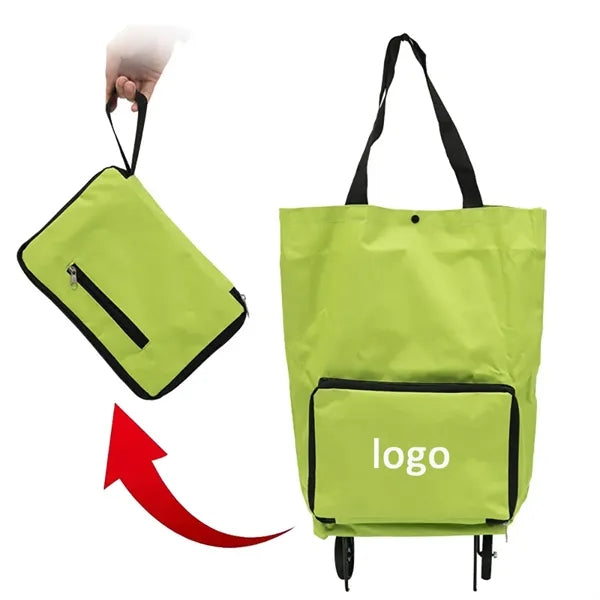 2 In 1 Folding Oxford Portable Bag Shopping Cart