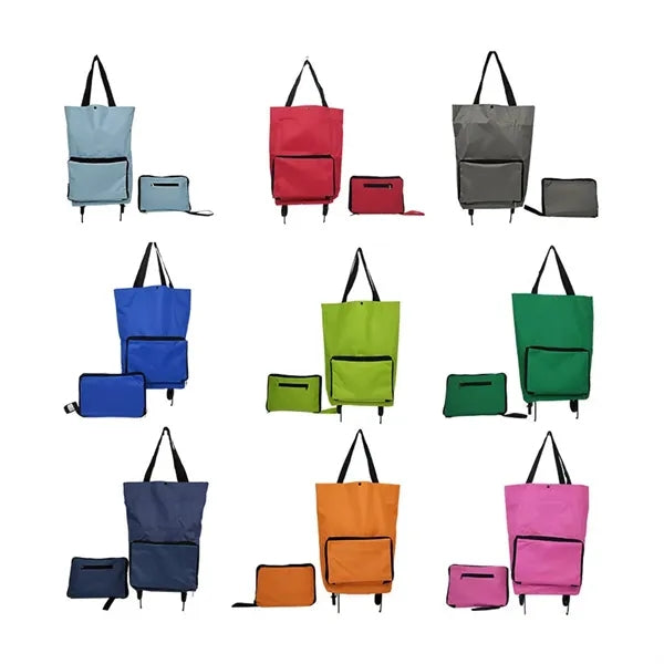 2 In 1 Folding Oxford Portable Bag Shopping Cart