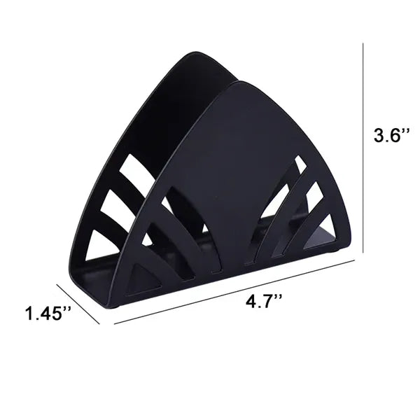 Table Countertops Black Metal Napkin Holder