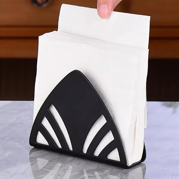 Table Countertops Black Metal Napkin Holder